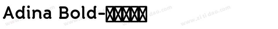 Adina Bold字体转换